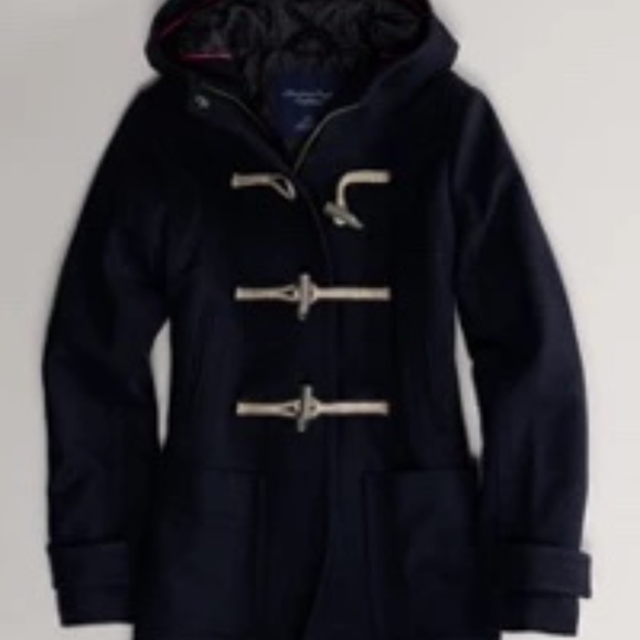 American Eagle Outfitters Hooded Toggle Coat w/Petticoat Waist - Picture 6 of 7